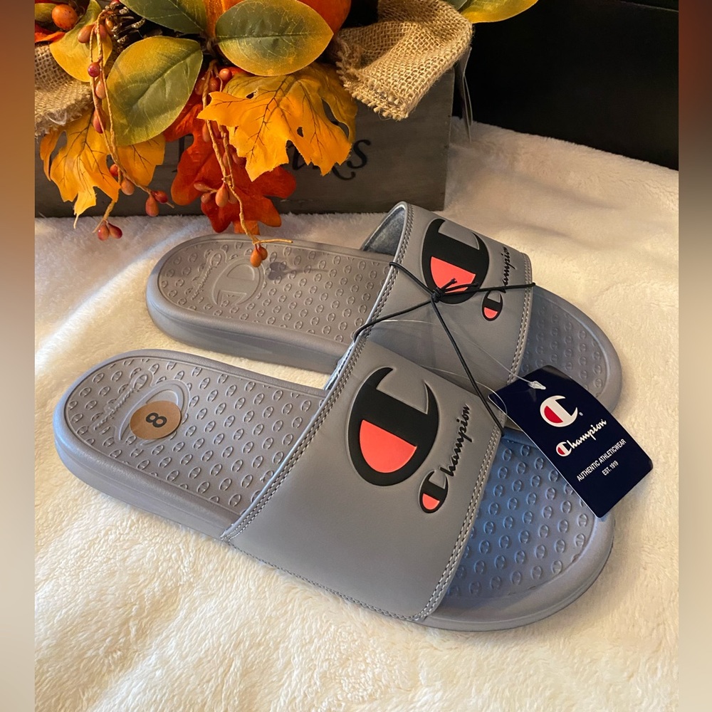 Champions Unisex Solid C Slide Sandals